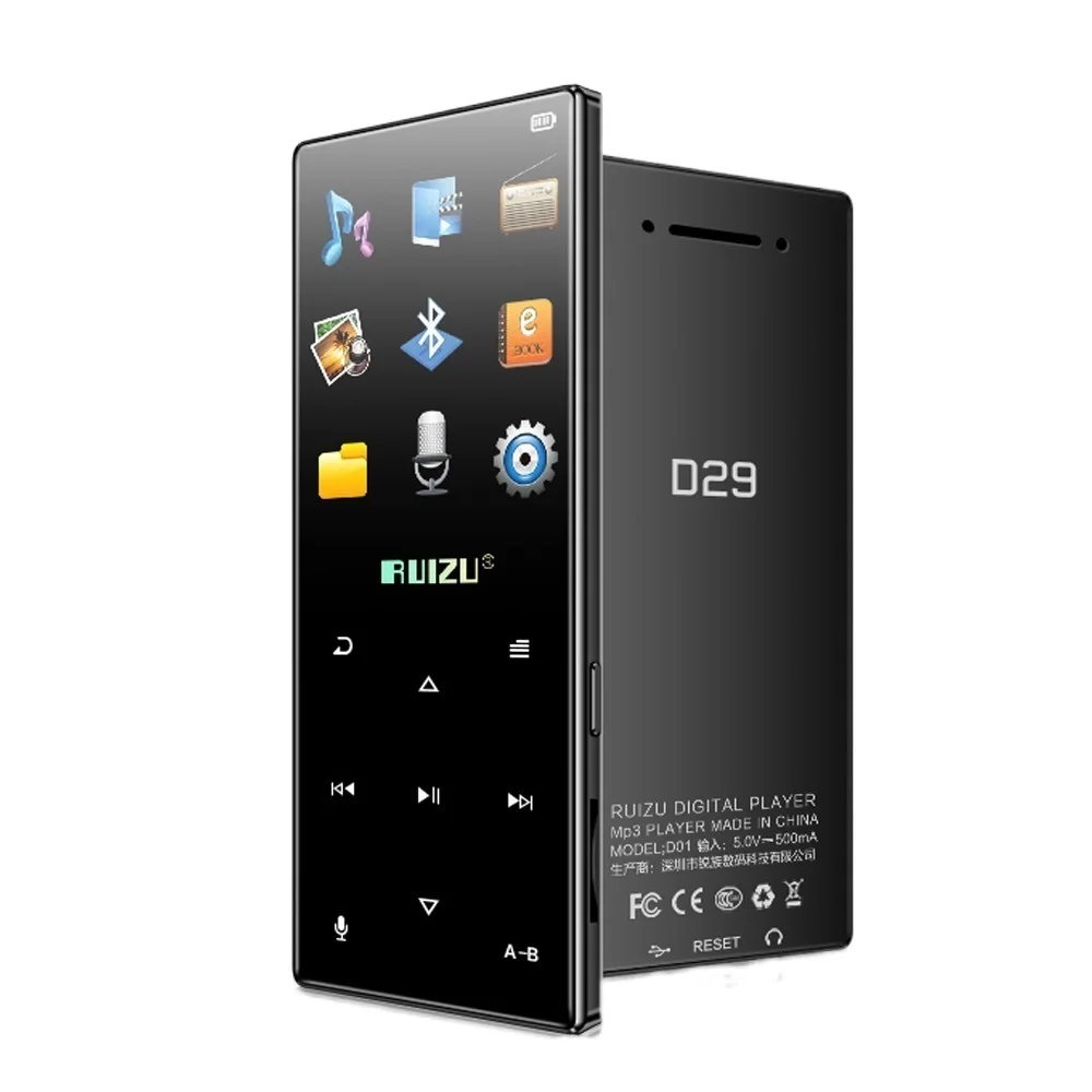 Bluetooth-mp3-плеер RUIZU D29 8 Гб поддержка FM запись шагомер |