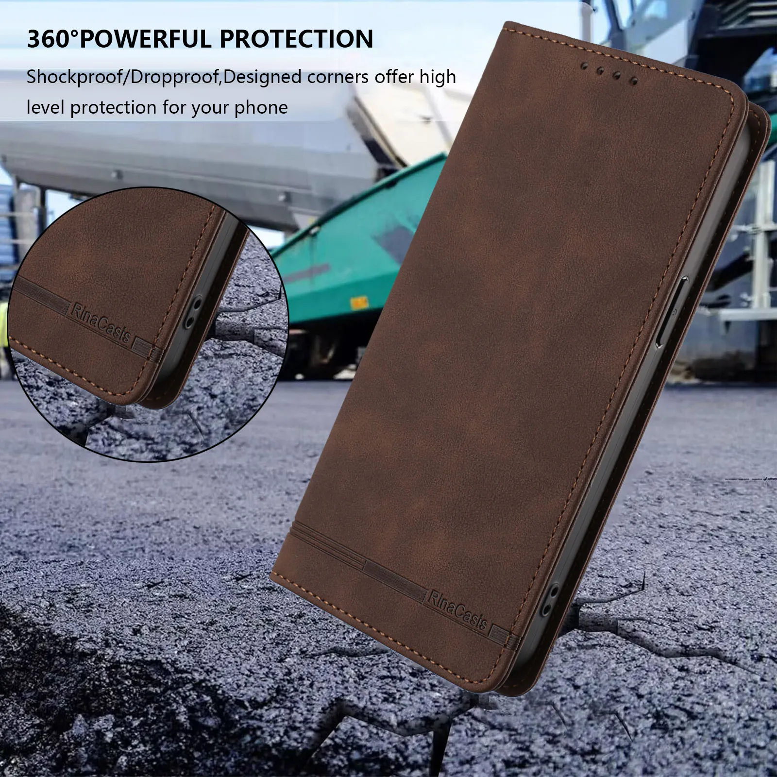 Magnetic Flip Leather Wallet Phone Case