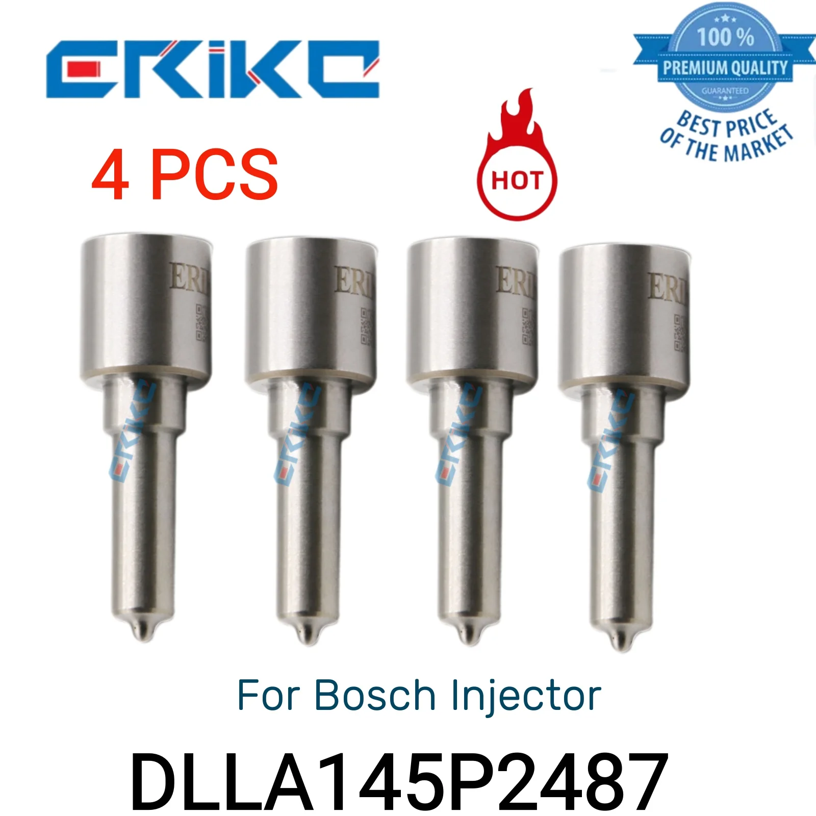 

Масляная Форсунка DLLA145P2487 для инжектора Bosch, 145 P, 4 шт.