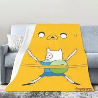 Sofa Blankets for Winter Warm D-Adventures Time Knee Bed Fleece Custom Fluffy Soft Blankets King Size Microfiber Bedding 1