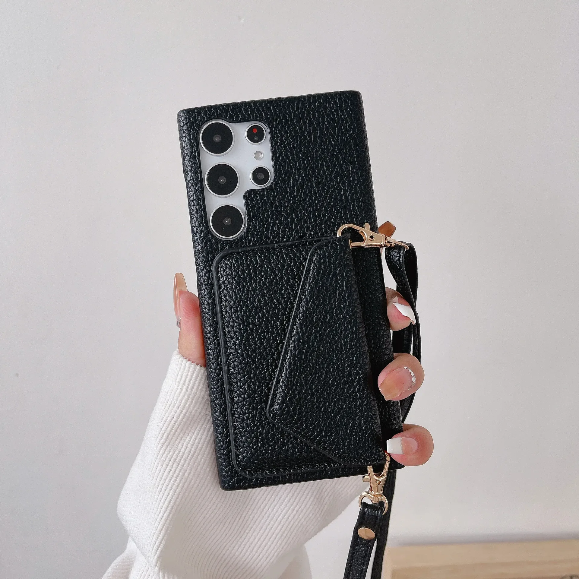 Crossbody Leather Phone Case Wallet with Card Holder Cover