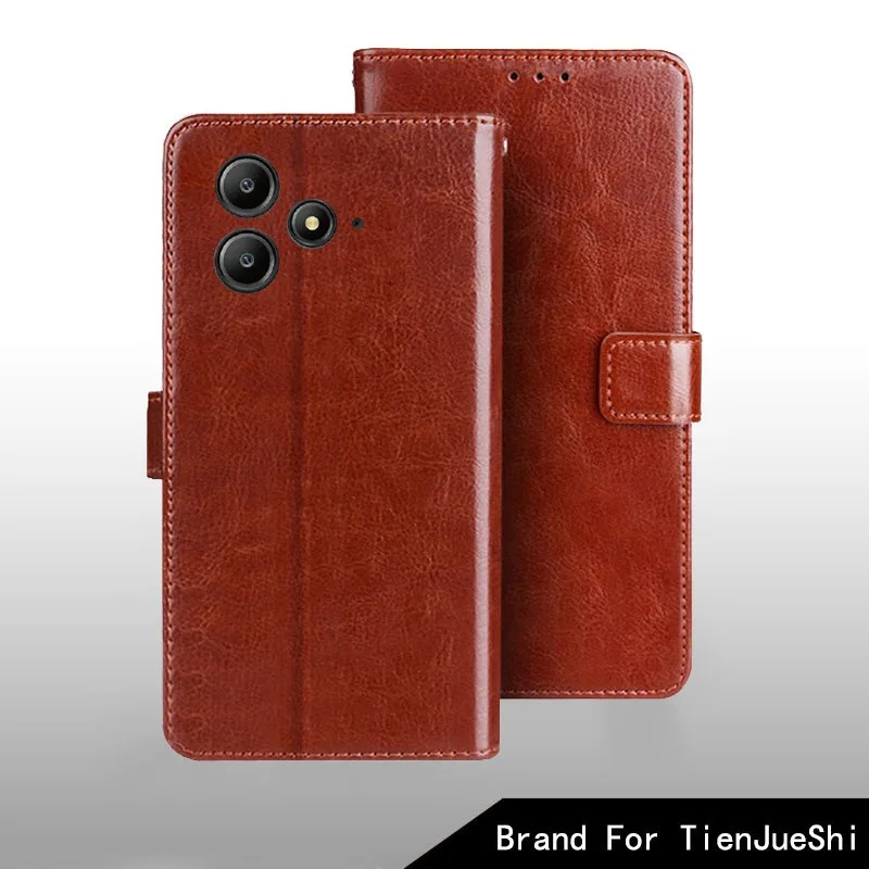 Premium Flip Leather Case with Magnetic Stand - Elegant Business Design