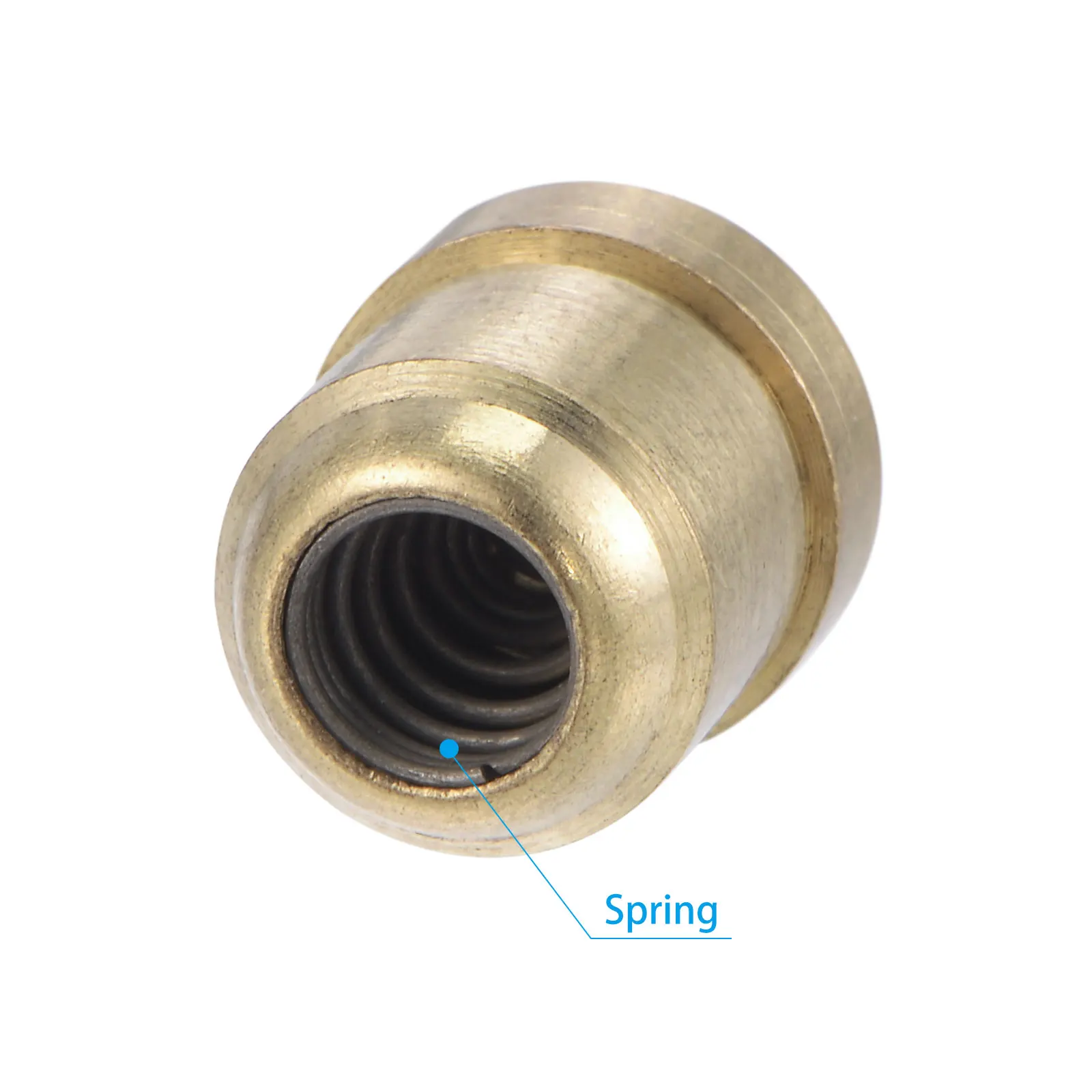4Pcs Press Fit Ball Oiler Brass Push Button Flange Grease Oil Cup 10mm for Gas Engine Motor Lubrication System 3