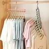 1/2pcs Magic Multi-port Support Hangers for Clothes Drying Rack Multifunction Plastic Clothes Rack Drying Hanger Storage Hangers 5