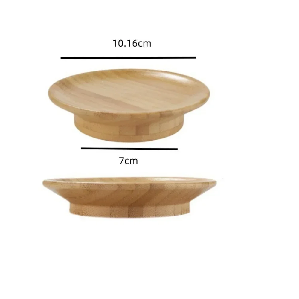 10.16*7cm Red Wine Glass, Cooked Food Board, Top Plate, Cooked Food Glass Cover, Anti Falling Debris, Bamboo Cup Cover, Coaster