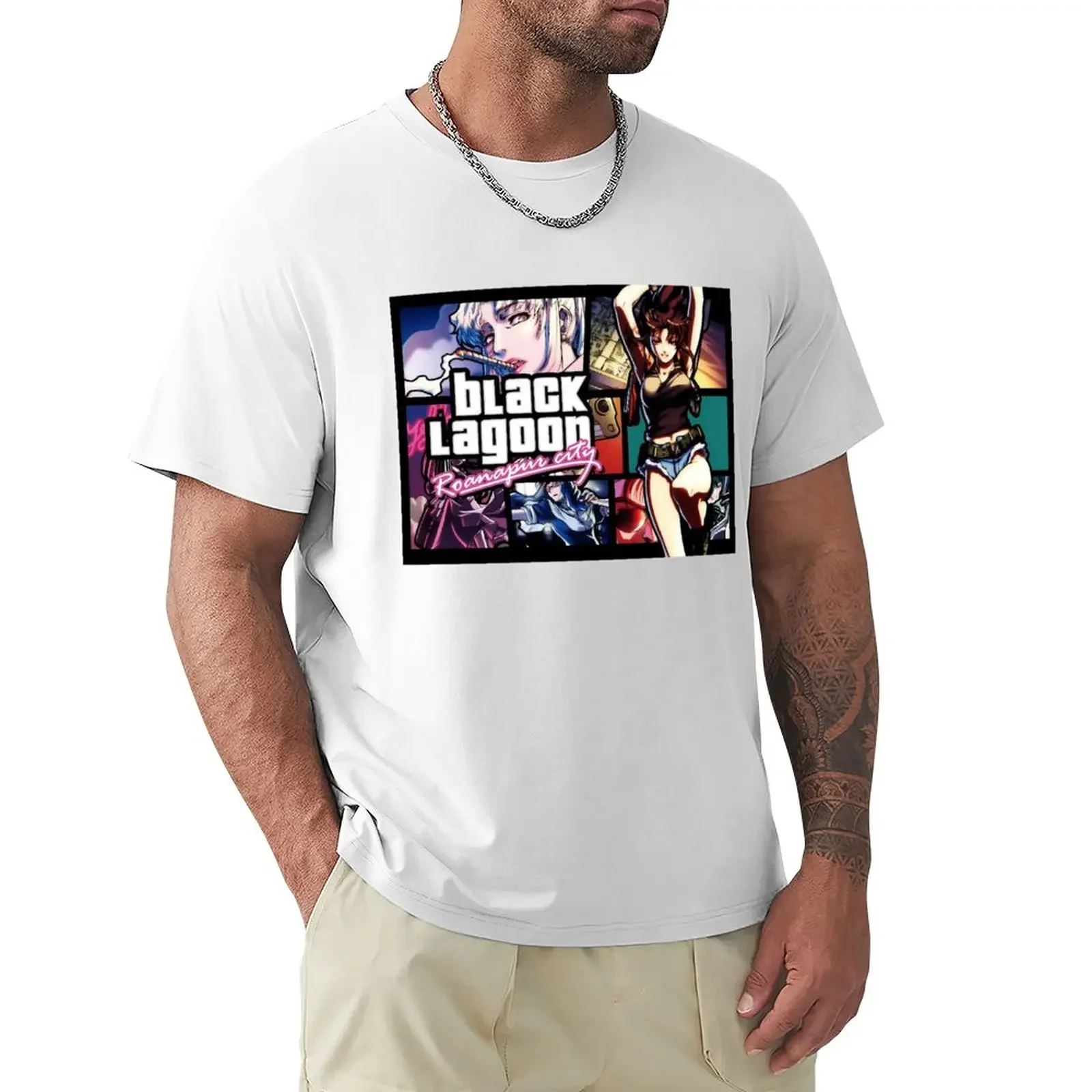 

Black Lagoon T-Shirt oversizeds blanks mens t shirts casual stylish hippie clothes tees men clothings