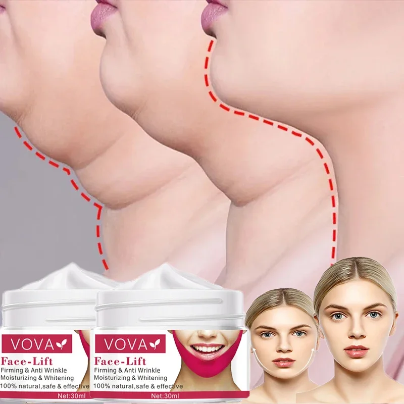 Face Skin Cream V Line Face Shaper Face Lifting Cream Facial Lifting Tightening Slimming Cream Double Chins Reducer Beauty Products