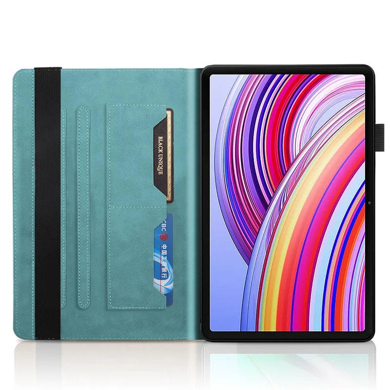 Embossed Tree Flip Wallet Stand Tablet Cover, 11