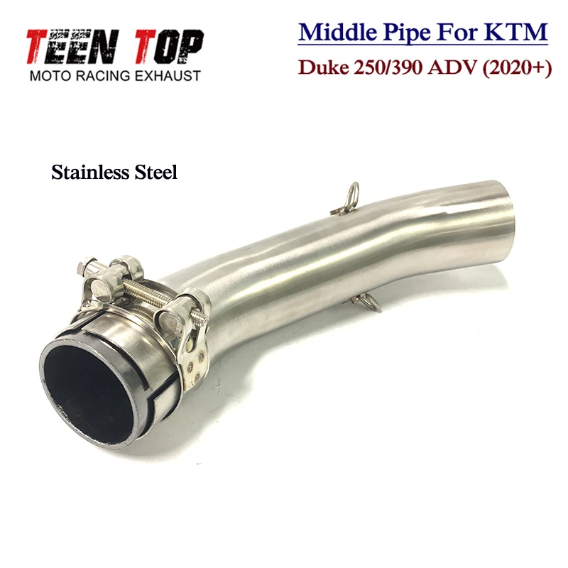 Motorcycle Exhaust Middle Pipe For KTM 390 adventure Duke 250 390 ADV 2020-2022 Escape Moto Modified Motobike Link Connect Tube