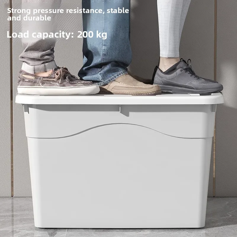 Extra Large Capaci Thiened Storage Box Seasonal Moving Home with Wheels Impact Resistant Organizing Box Fly Storage So...