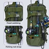 Tactical Fishing Backpack Tackle Bag with Rod Holders Fish Equipment Storage Molle Camping Hiking Outdoor Multifunctional Bag 3