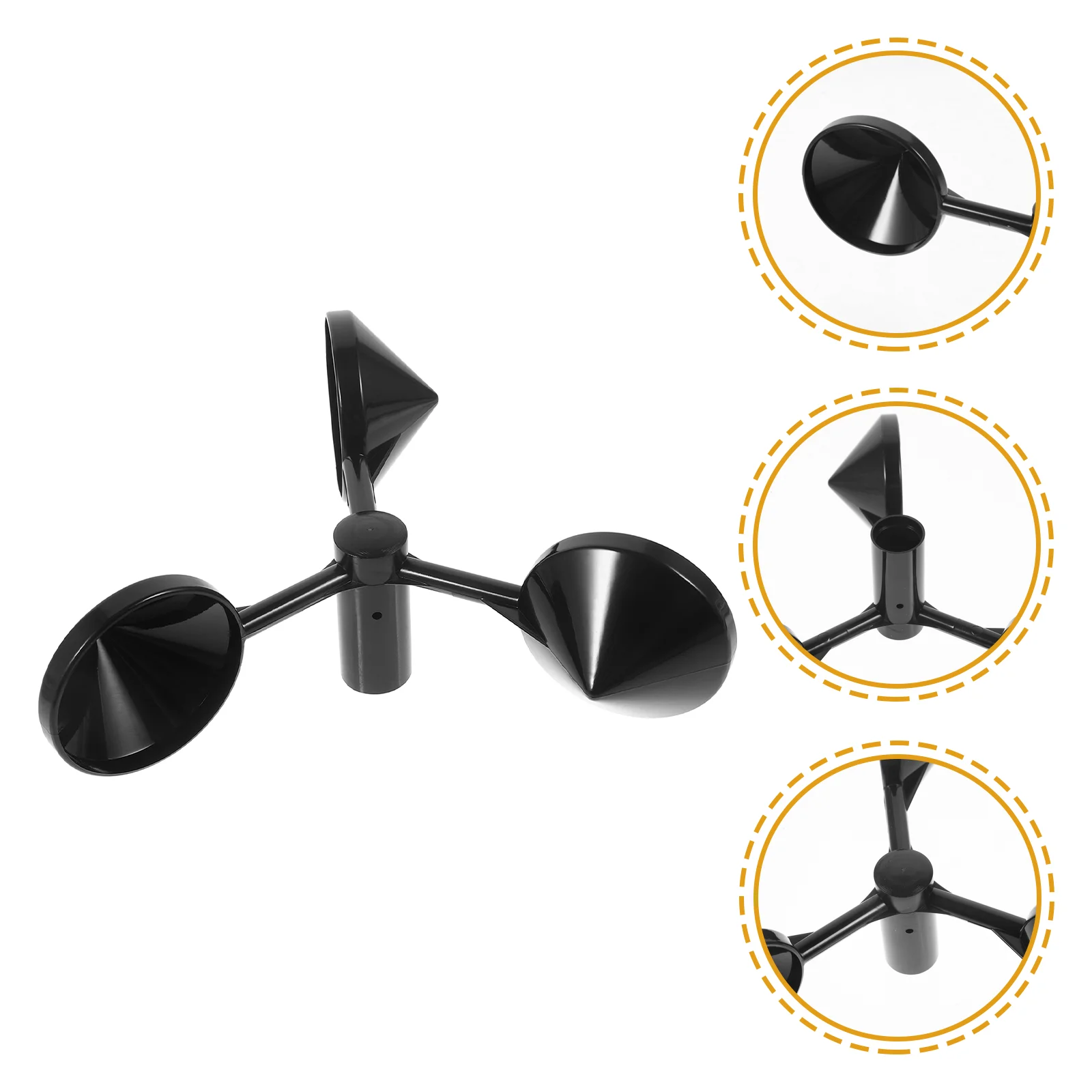 Meter Anemometer Cup Air Flowing Measurement Tool Wind Gauge Sensor Garden Supplies Replacement Wind Cup ABS Material