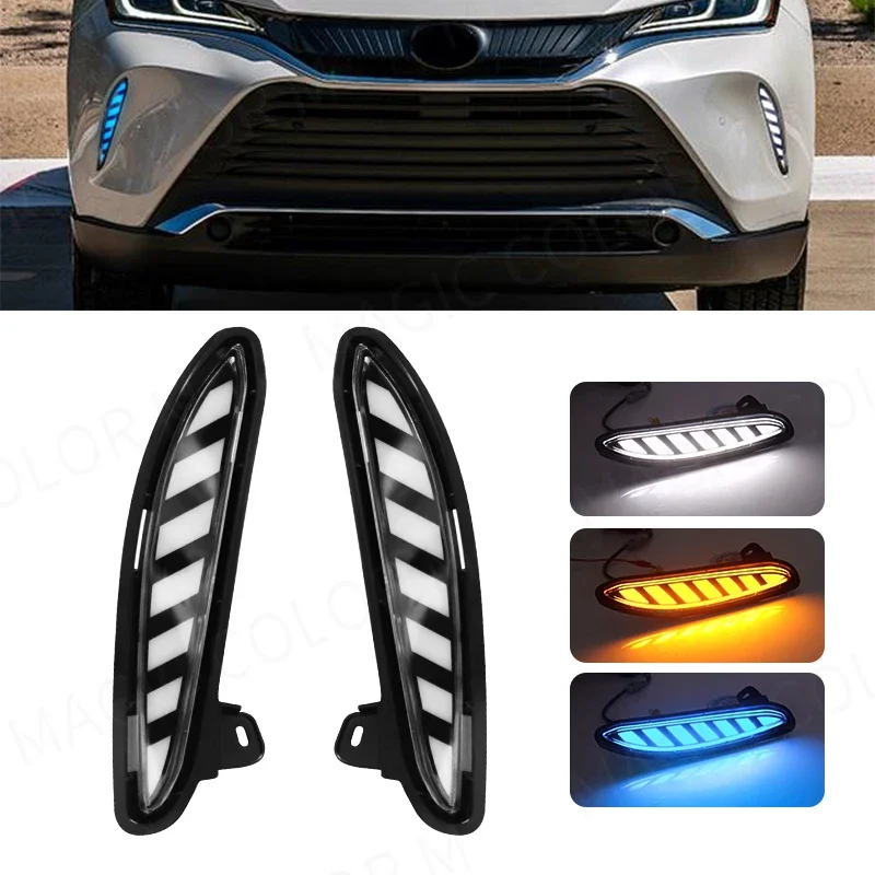 

3 цвета, динамические лампы для указателей поворота для Toyota Harrier Venza 2021 2022