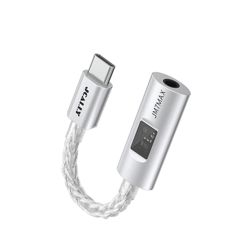 JCALLY JM7MAX Type-C to 3.5mm Dual DAC CX31993 SGM8262 Digital Audio Portable Decoding amp Hifi DAC Mobile Headset Adapter