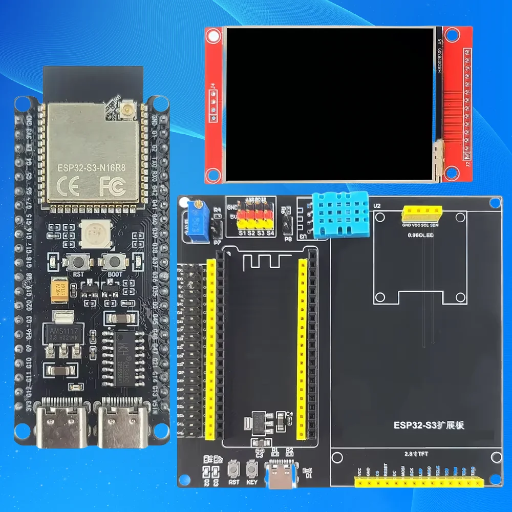 รูปสินค้า บอร์ดพัฒนา ESP32-S3 พร้อมหน้าจอ TFT LCD
