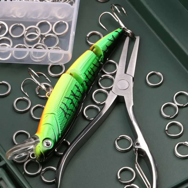Metal Split Ring Pliers for Fishing Saltwater Resistant Braid