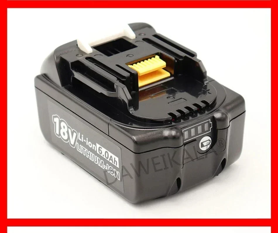 Rechargeable Batteries Makita 18V Battery 6Ah 18650 Lithium ion Replacement BL1860B BL1860 BL1850 Power Tool Battery DDF486 DF488