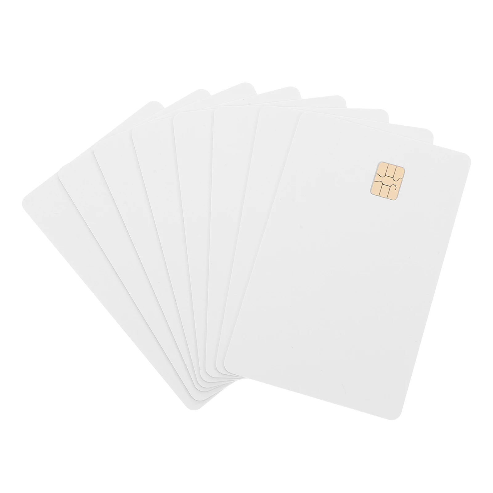 8pcs 신원 PVC 빈 스마트 인쇄용 방수 드라이버 ID 직원 회원 카드 프로그래밍 가능한 IC 승화