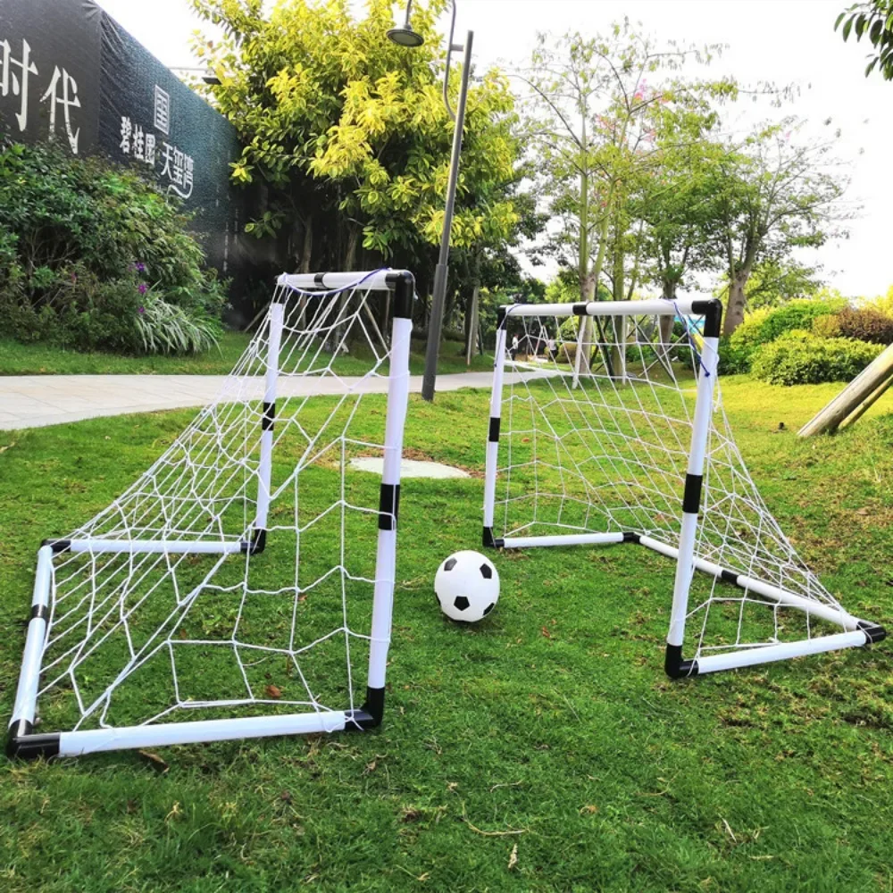더블 축구 골 어린이 휴대용 실내외 스포츠 플라스틱 92cm