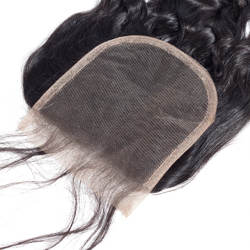 Brazilian Water Wave Lace Closure 4x4 5x5 Human Hair Lace Closure Only Free/Middle/Three Part Remy Human Hair