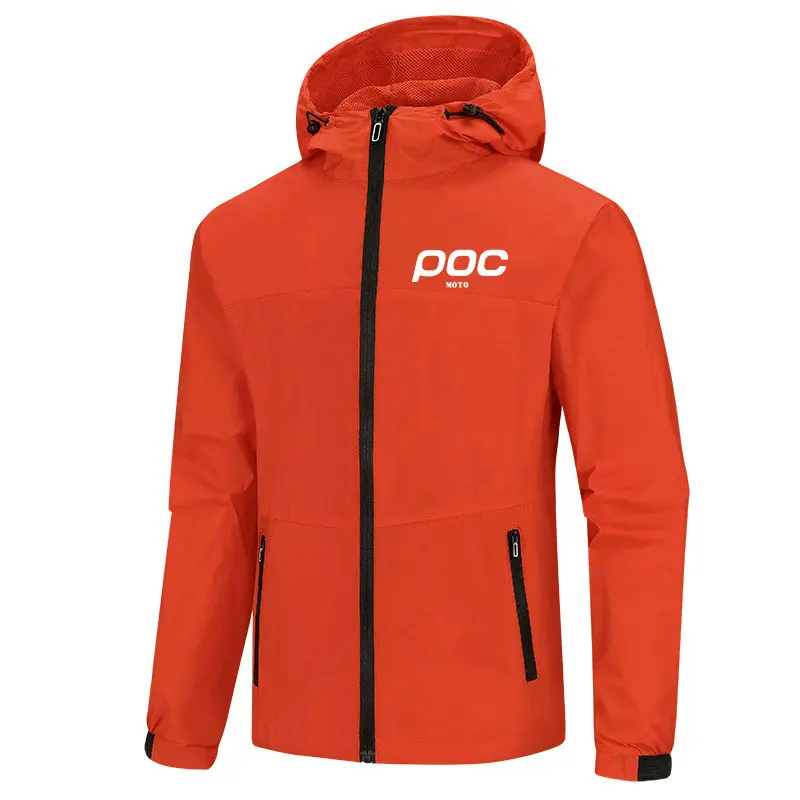 Bike Downhill Men Windbreaker Coat MOTO POC Jackets Hoodie Windproof Motocross Bicycle Clothes Outdoor Sports Mtb Jackt