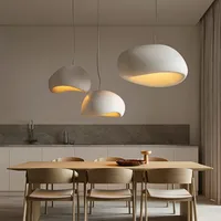 Modern Restaurant Island Handmade Wabi Sabi Chandelier Cafe Bar Dining Bedroom Lighting Indoor LED Art Deco Pendant Lamp Fixture 1