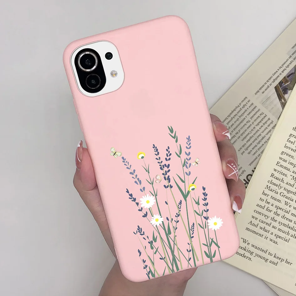 Cute Cartoon Daisy Matte Shockproof Phone Case - Elegant Protection with Casing