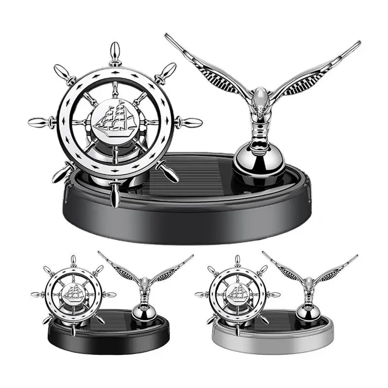 

Solar Powered Rotating Car Air Freshener Ship Shape Dashboard Air Freshener Car Air Freshener Aromatherapy Auto Aroma Diffuser