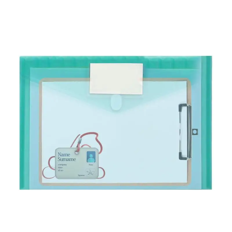 

Button File Bags Document Organizers With Snap Button A4 Size Office Supplies Folders With Snap-On Design Waterproof Document