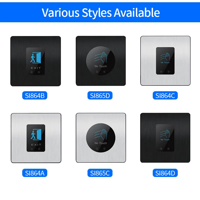 Touchless Door Access Exit Button with Infrared Sensor LED COM NO NC for Access
