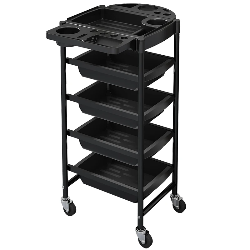 Hairdresser Beauty Salon Trolley Rolling Cosmetic Barber Spa Tattoo Salon Trolleyhair Wozek Narzedziowy Beauty Furniture WKST multi layer storage trolley