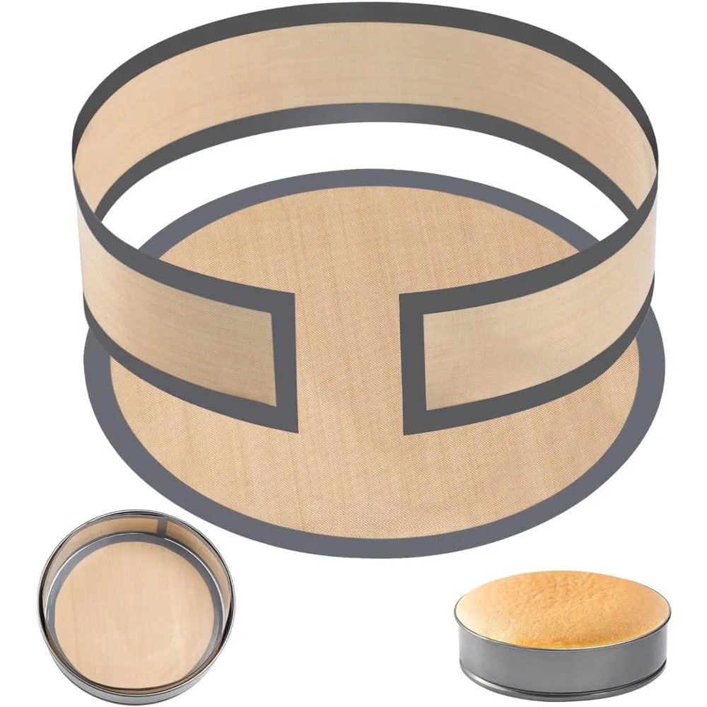 9inch Silicone Baking Mat Set Prevent Cake From Sticking To Bottom Side Easy Clean NonStick Multifunction Baking Cake Mat silicone baking mat