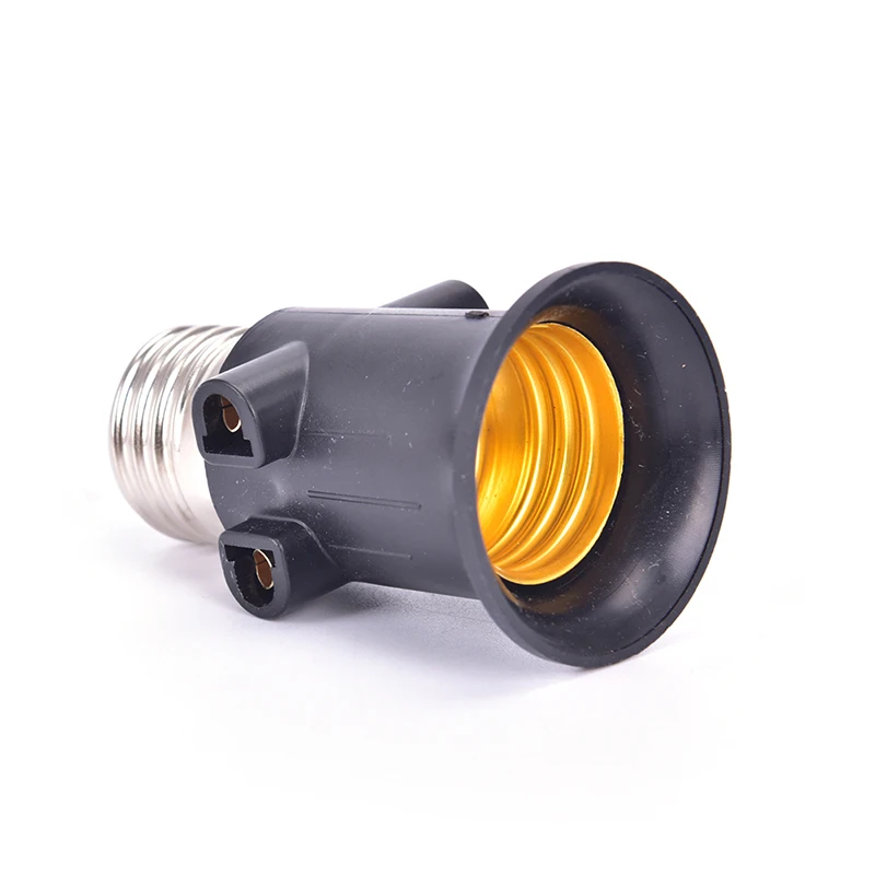 100-240V 4A PBT E27 Bulb Adapter Fireproof Lamp Holder Base Socket Conversion With EU Plug