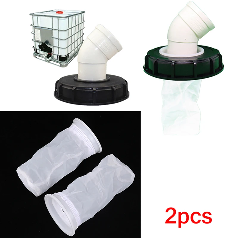

2Pcs IBC Nylon Filter For Venting Ton Barrel Cover Tote Tank Lid Garden Water Irragtation Filters IBC Ton Barrel Accessories