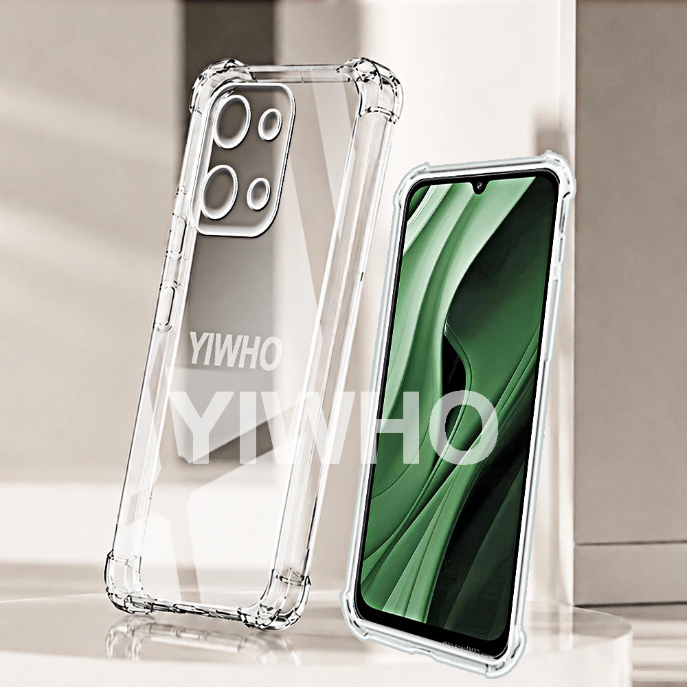Transparent Shockproof TPU Back Cover - Soft Clear Protective Case