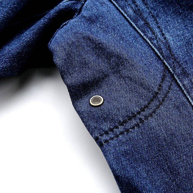 High Quality Men's Denim Blazers Male Coat Oversized Spring Autumn Fashion Casual Blazer Men Clothing Outerwear Jacket 4xl ASZ01