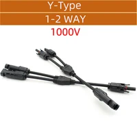 Connecteur solaire PV Type Y Type T connexion parallèle système de panneaux solaires connecteur étanche branche prise de connexion de cellule solaire 5