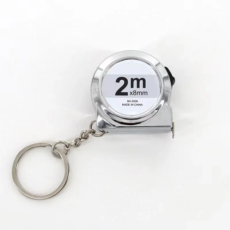 Portable Mini Tape Measure 2m Mild Steel Key Chain