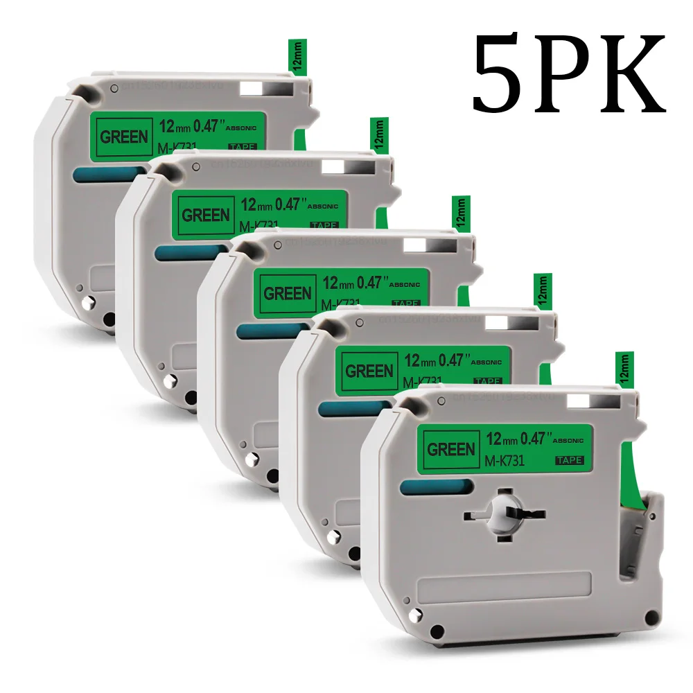 12 Cintas De Etiquetas Mk-231 Mk231 De 12 Mm Para Brother Pt | Meses