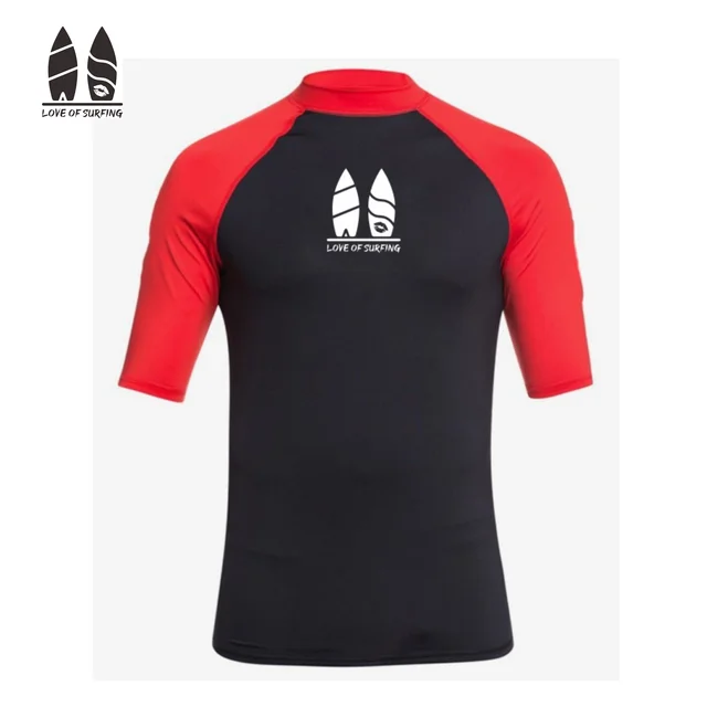 Mens Swimwear Surf Swimming T-shirt Swimsuit Beach Tight Rash Guard Summer Short Sleeve Surfing Diving Swimwear Rashguard men rashguard