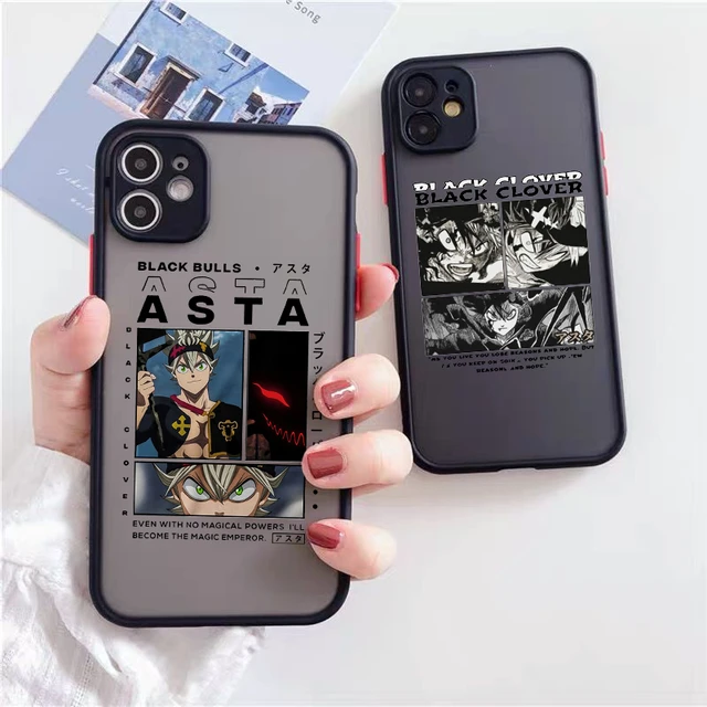 Japan Anime Black Clover Asta Black Bull Phone Case per iPhone 13 11 12 Pro  MAX XR XS SE20 7X8 6Plus custodia rigida antiurto - AliExpress