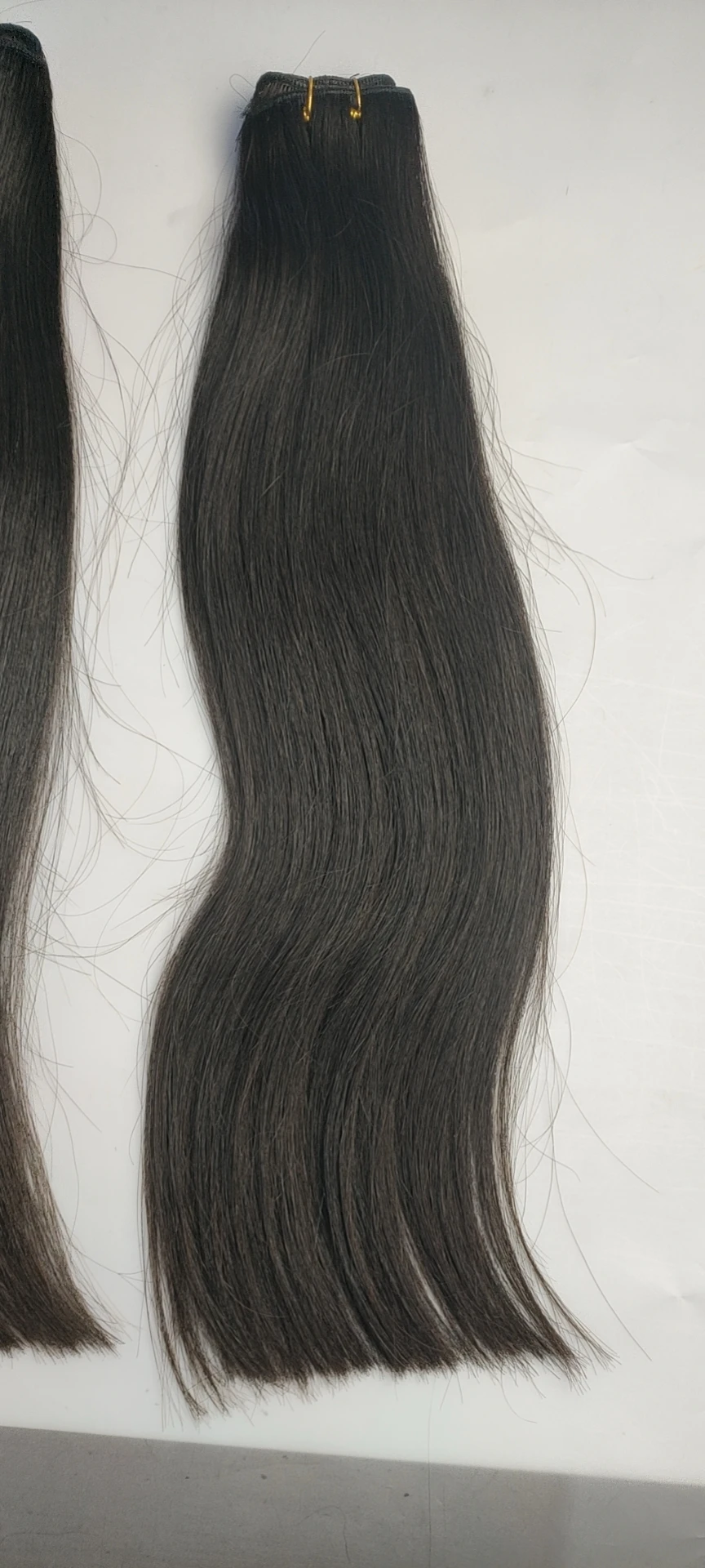 Raw Human Hair Weft,Unprocessed,Full Cuticle Aligned,Natural Undyed Black,Straight,100g/piece