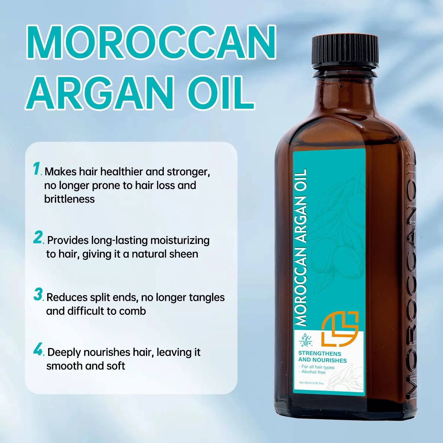 Morocco Hair Essential Oil 100ML Nourish Scalp
