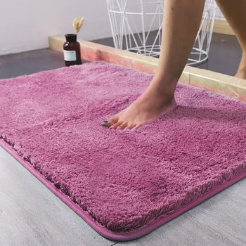 Plush Microfiber Bathroom Mat 1
