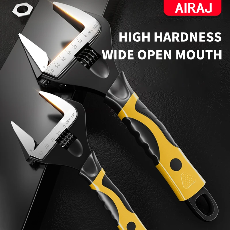 Adjustable Wrench Stainless Steel Universal Bathroom Plumbing Repair Tool