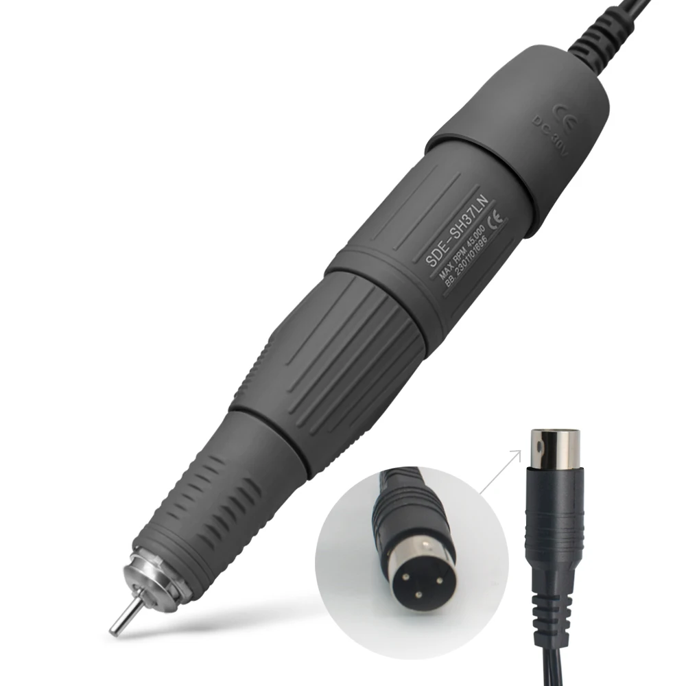 45000 & 35000 RPM Electric Professional Nail Sander Drill Pen Micromotor Polishing Machine Handpiece 2.35mm 2