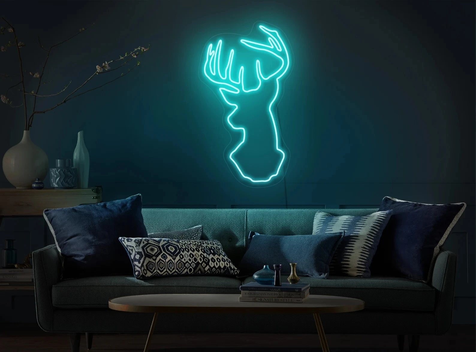 

Deer Neon Sign USB Powered for Room Decor, LED Neon Light Dimmable Night Light for Kids Bedroom Wall Art Home Decor