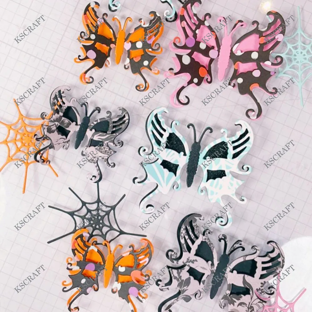 KSCRAFT Halloween Butterfly Cutting Dies Stencils for DIY Scrapbooking Decorative Embossing DIY Paper Cards