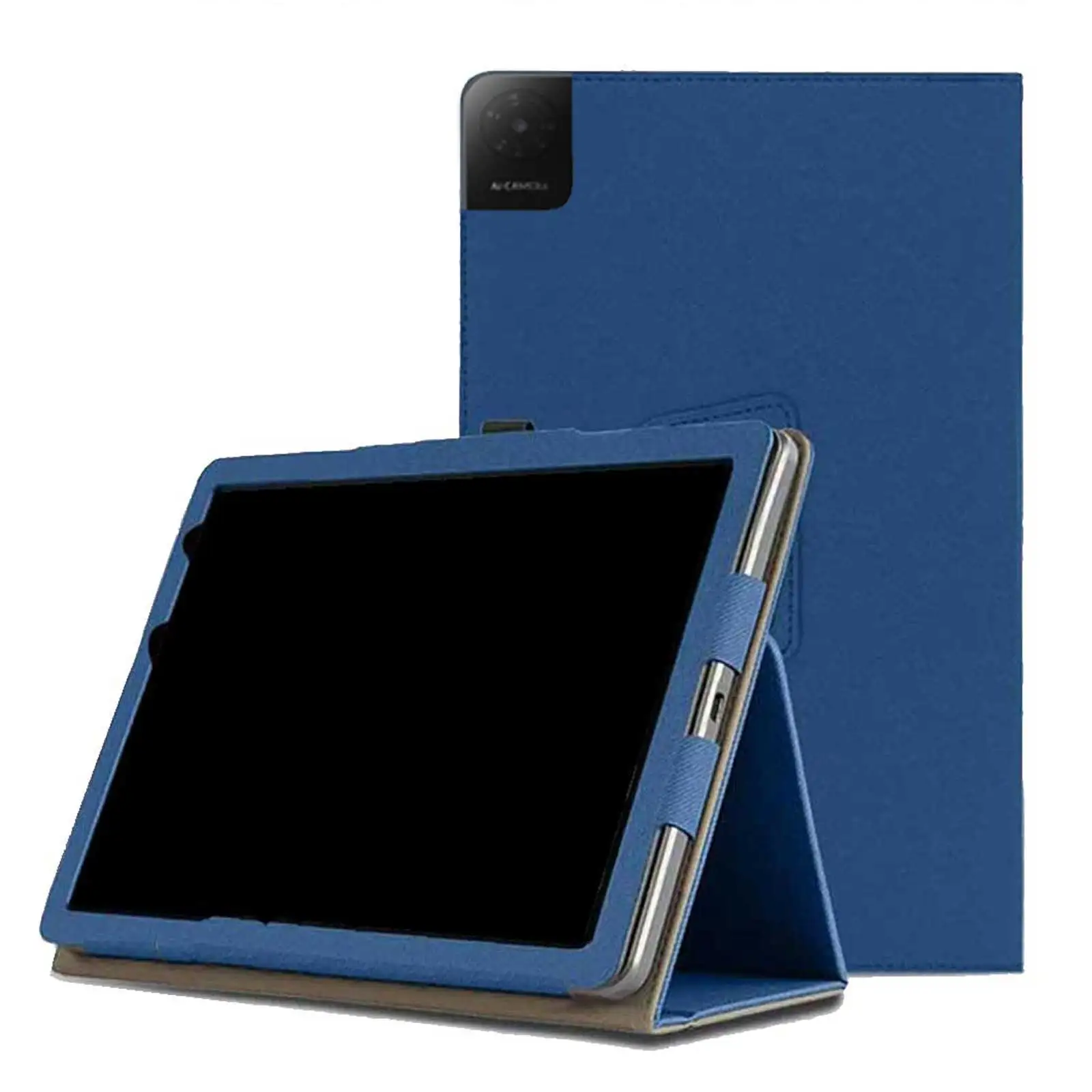 Durable Shockproof PU Leather Tablet Case with Kickstand and Hand Strap