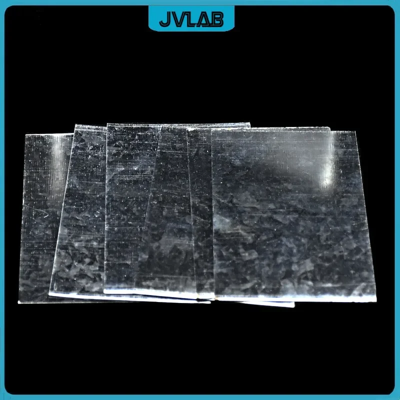 Galvanized Iron Cathode Plate Special For Hull Cell Testing Experiment Hall Groove Electroplating Plate 100*65*0.3mm 10 Sheets